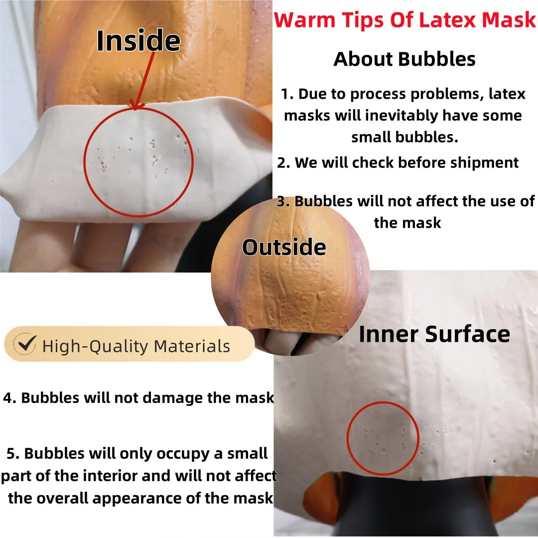 Halloween  Novelty Rubber Pigeon Mask