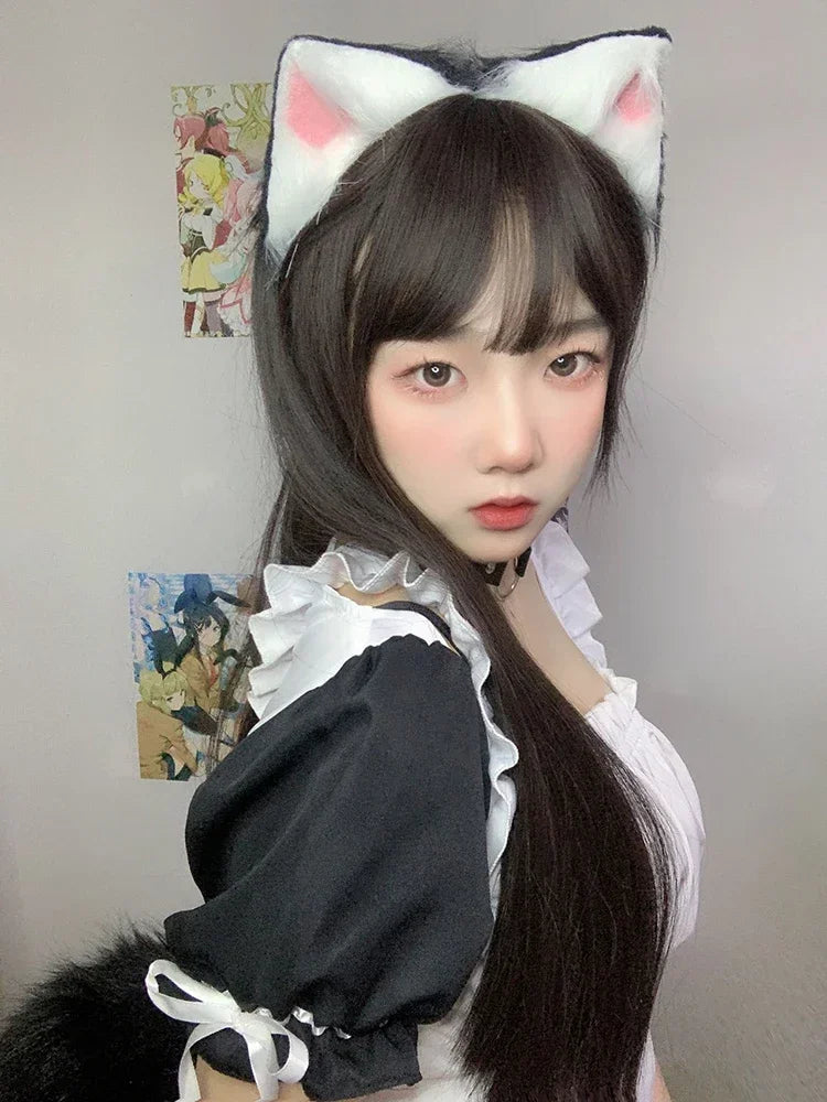 Fox Cat Ears Headwear Fluffy Animal Ears Headband