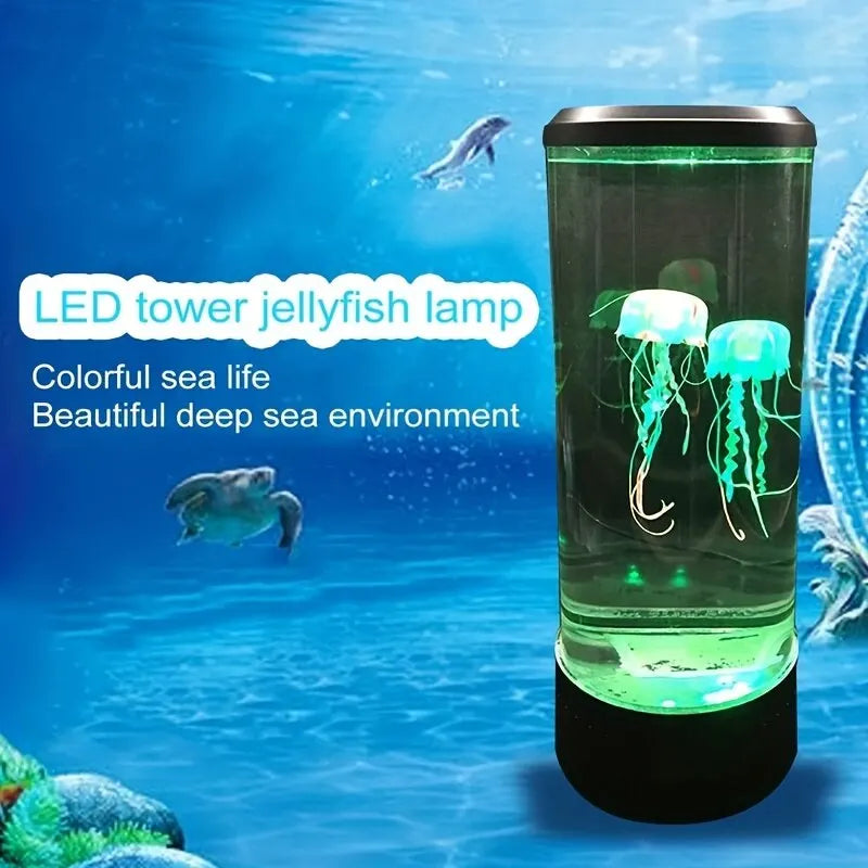 Color-Changing LED Jellyfish Lava Lamp