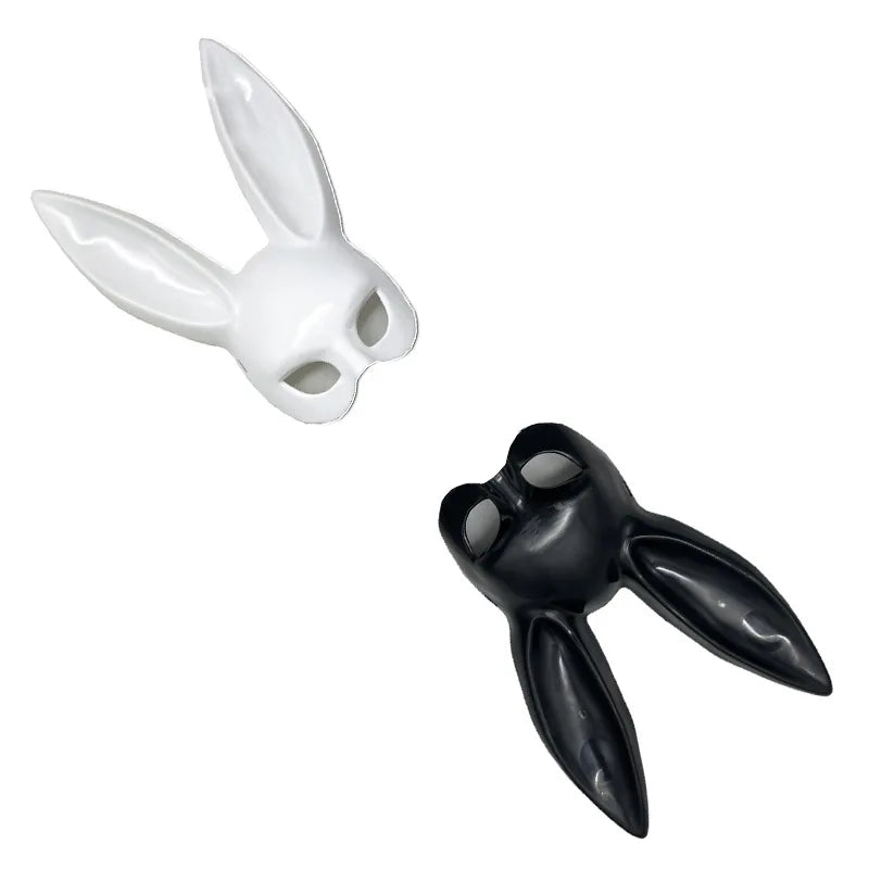 Black or White Rabbit Mask Halloween Party Decoration