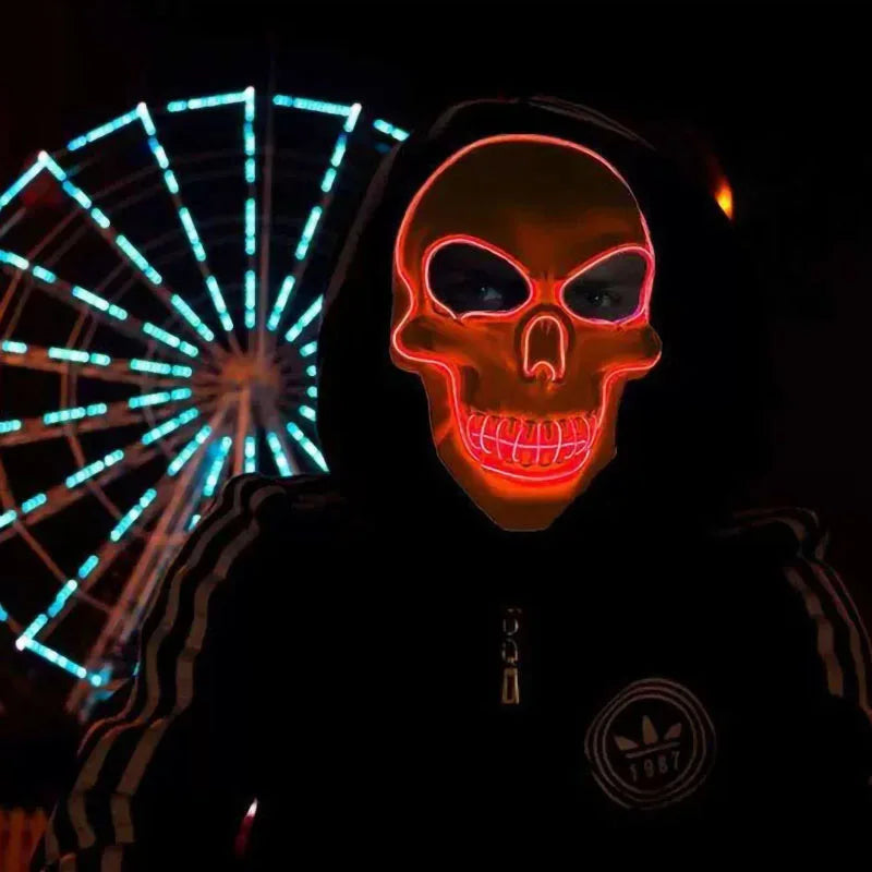 Halloween Horror Skull Mask LED
