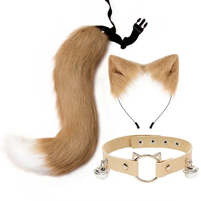 Fox Cat Ears Headwear Fluffy Animal Ears Headband