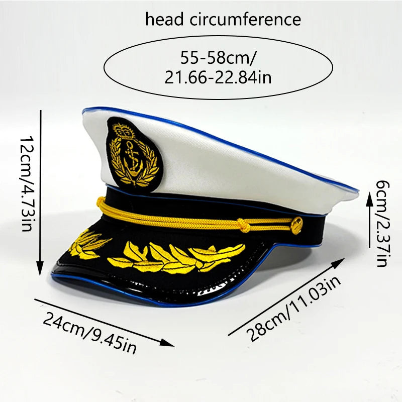 Newstyle Led Captain and Pirate Hat Halloween