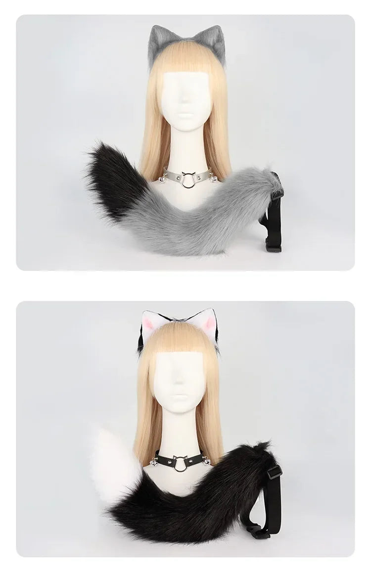 Fox Cat Ears Headwear Fluffy Animal Ears Headband