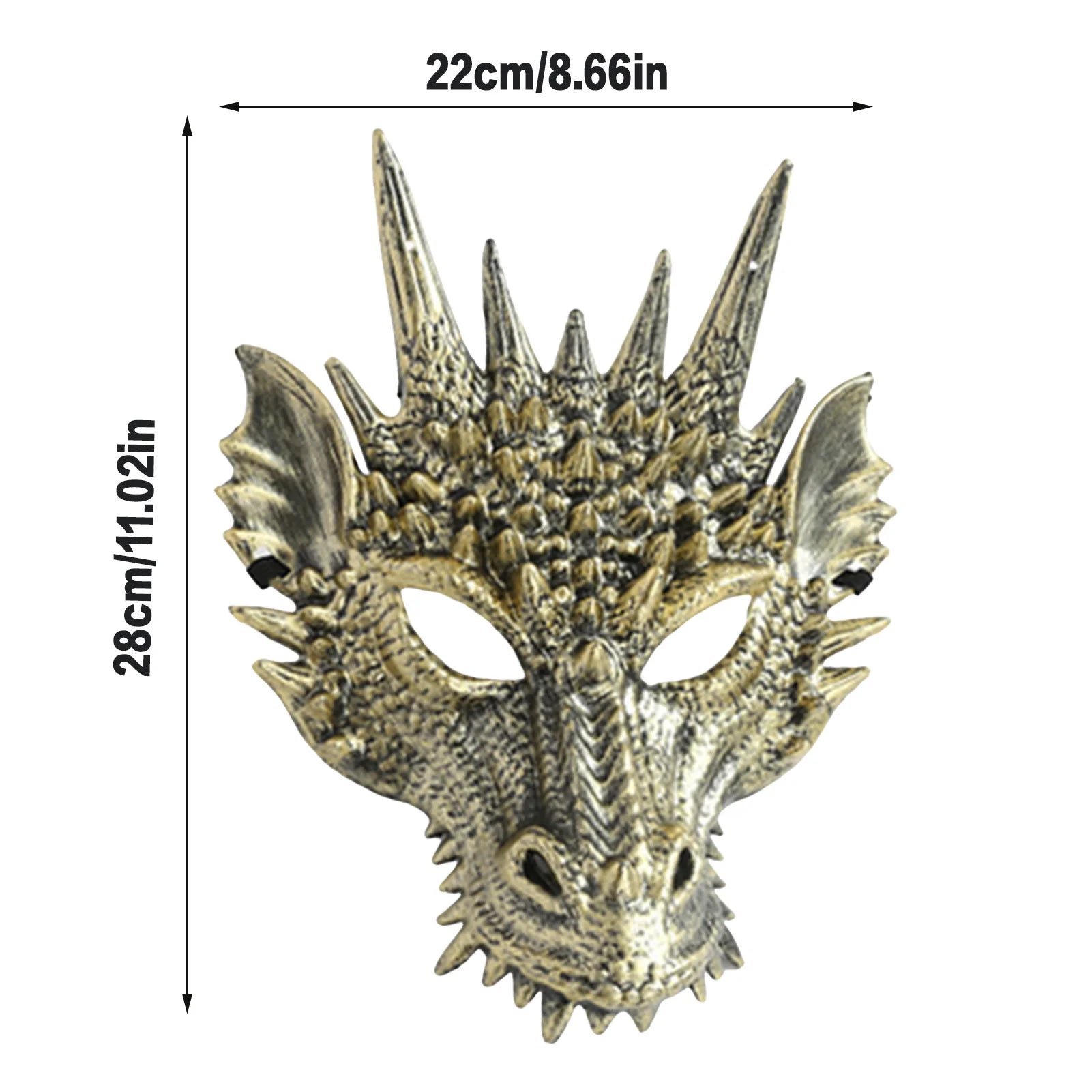 Happy Halloween Horror Dragon Mask Plastic Dragon Face