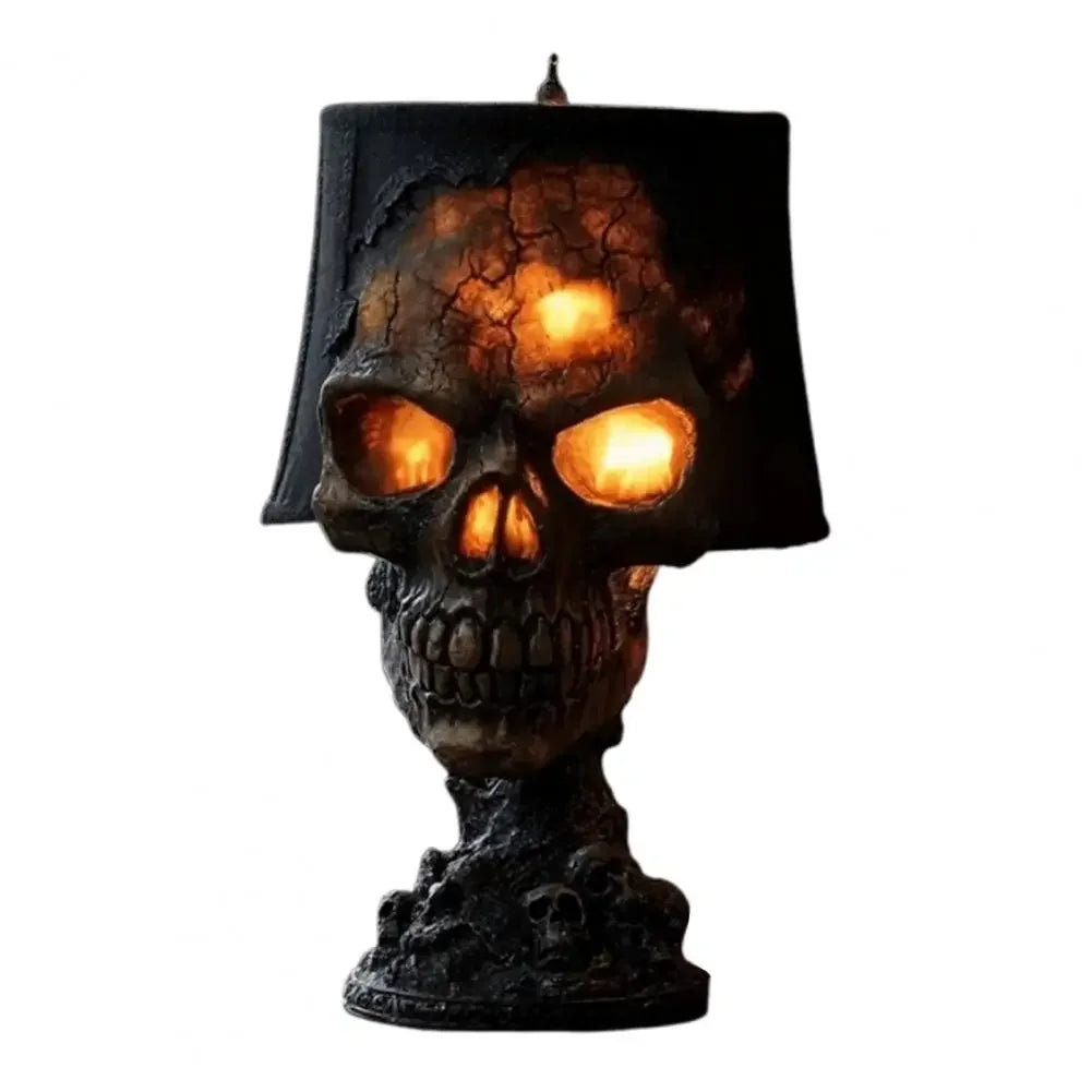Halloween Lava Stone Skull Lamp